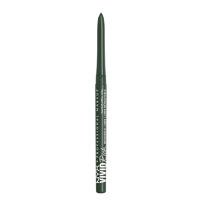 NYX PROFESSIONAL MAKEUP Mechanical Eye Pencil, Vivid Rich Mechanical, Creamy Retractable Eyeliner - Emerald Empire, Emerald Green Eyeliner-Velvo Beauty