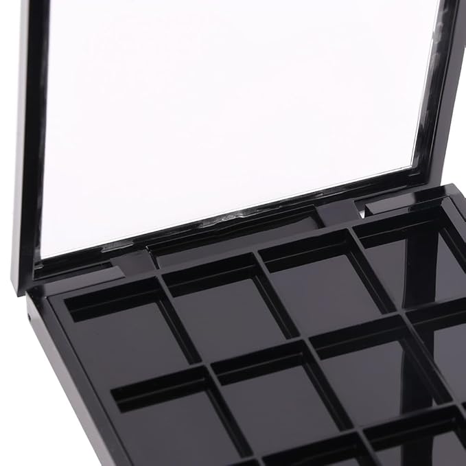 12 Grids Empty Eyeshadow Palette DIY Eyeshadow Makeup Palette Lipstick Container Empty Makeup Storage Box for Blush Lipstick-Velvo Beauty