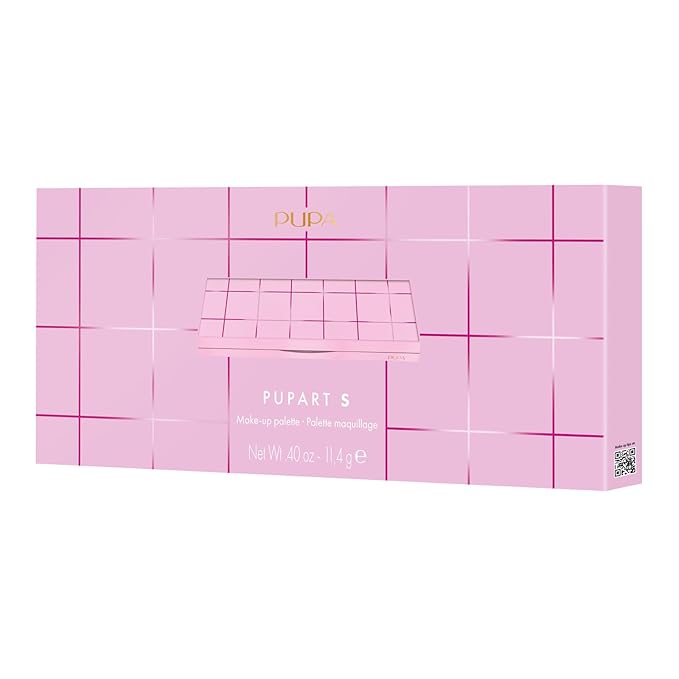 Pupa Milano Pupart S Makeup Palette, 002 Pink, 0.4 oz - Versatile Makeup Kit - Blush for Cheeks - Eyeshadow - Lip Gloss - Lip Cream - Face Makeup-Velvo Beauty