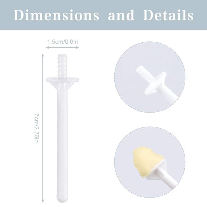 60 Pieces Plastic Wax Applicator Wands with Disposable Spatulas for Nose Hair Removal and Nostril Cleaning-Velvo Beauty