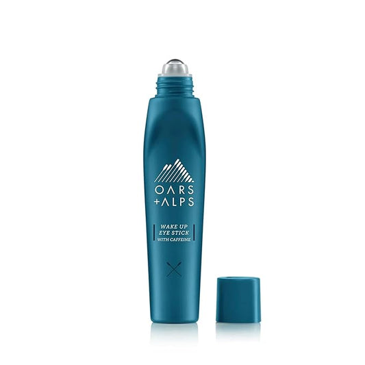 Oars + Alps Wake Up Eye Roller and Eye Depuffer, Dermatologist Tested Skin Care Infused with Caffeine and Aloe Vera, TSA Friendly, 0.5 Oz-Velvo Beauty