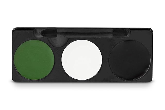 Mehron Makeup Tri-Color Character Makeup Palette | Halloween, Special Effects and Theater Cream Makeup FX Palette | Face Paint Makeup .7 oz (20 g) (Monster)-Velvo Beauty