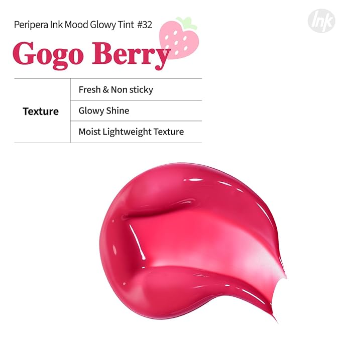 Peripera Ink Mood Glowy Tint (032 GOGO BERRY)-Velvo Beauty