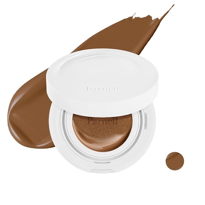 Parnell Cicamanu Serum Cushion - Moisturizing Foundation for Soothing, Coverage, Glass Skin and Lightweight for Sensitive and Dry Skin Pearl Skin (0.52 Fl Oz) (40N)-Velvo Beauty