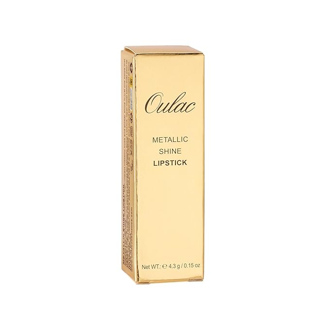 Oulac Glitter Lipstick for Women with Metallic 3D Shine Lightweight Hydrating Formula, High Impact Lip Color, Vegan Beauty, Full Coverage Lip Makeup, Christmas Gifts for Women, Viva La Vida(25)-Velvo Beauty