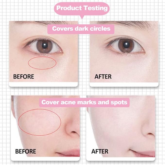 Concealer Contour Palette, Cosmetics Cream Contour and Highlighting Makeup Kit,6 In 1 Contouring Foundation Concealer Palette Conceals Dark Circles,Blemish,Waterproof Long-Lasting-Cruelty Free (#02)-Velvo Beauty