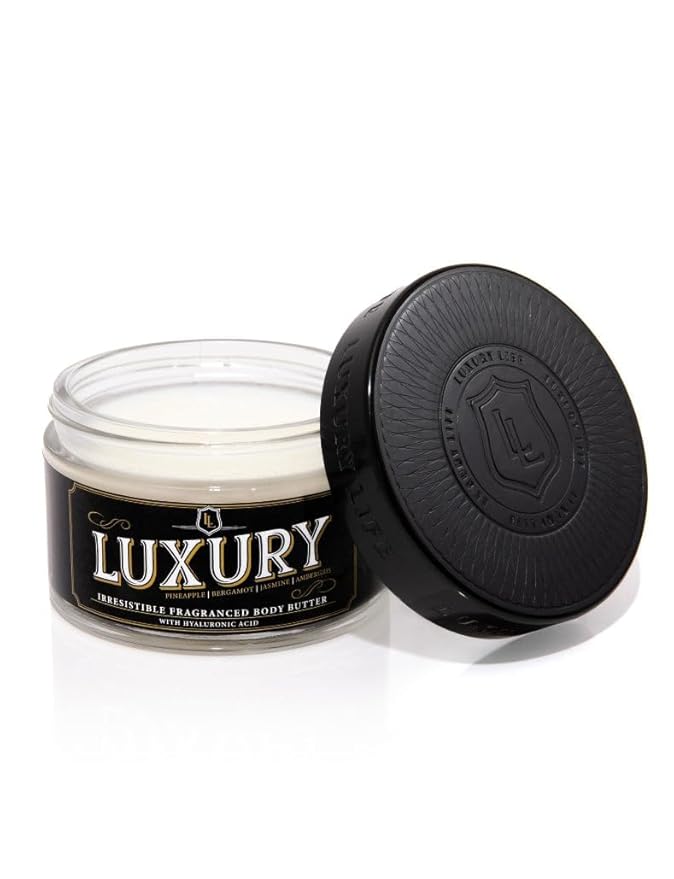 LUXURY LIFE Bed Butter - Scented, Luxurious Body Butter With All-Natural Hyaluronic Acid For Soft, Glowing, Hydrated Skin For Men & Women - Suitable For All Skin Types - Luxury Scent, 5 oz-Velvo Beauty