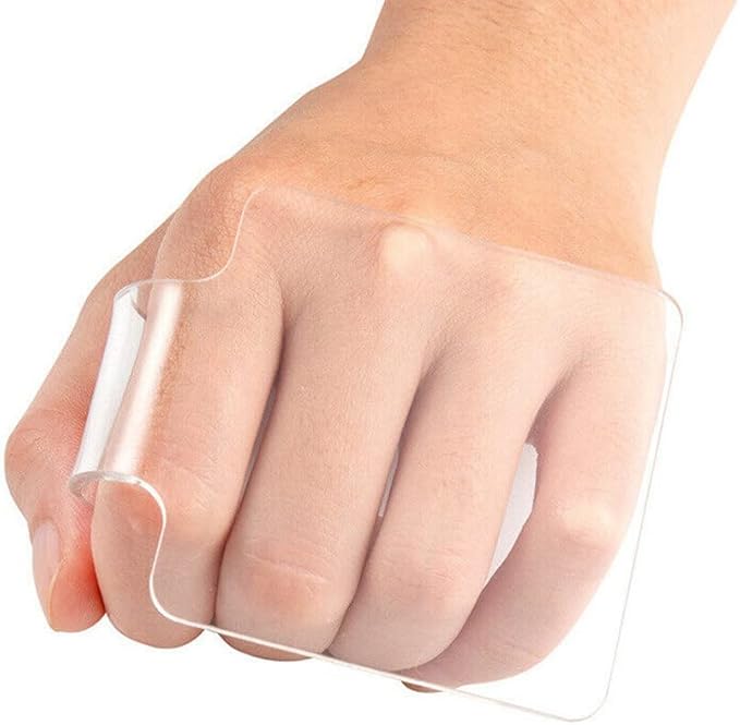 Pack of 2PCS Professional Hand-held Makeup Mixing Palette Acrylic Clear Nail Art Manicure Palette Plate Tray for DIY Art Design Paint and Cosmetics-Velvo Beauty
