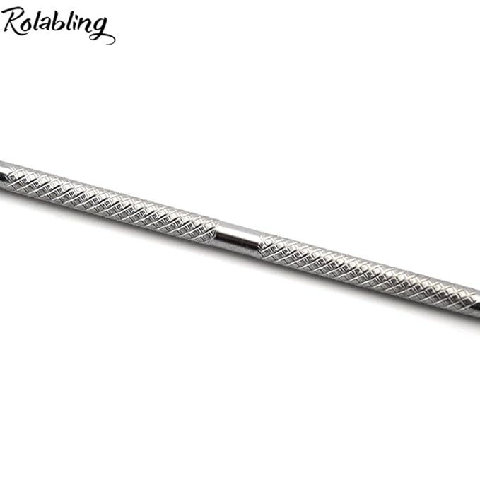 7.2 inches Pro Stainless Steel Make Up Spatula Double Sided Cosmetic Stirring Rod Nail Art Manicure Tools (size-2)-Velvo Beauty
