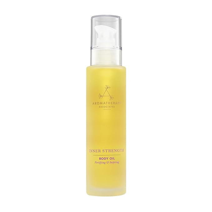 Aromatherapy Associates Inner Strength Body Oil. Luxurious Blend of Oils Made with Clary Sage and Geranium Essential Oils (3.4 fl oz)-Velvo Beauty