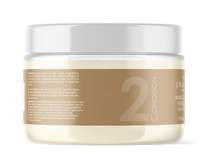 Mango Avocado Restorative Hair Masque | Deep Conditioner for Men, Women & Kids with Curly Hair | Hair Products for Natural Curls - 12 oz | Made in the USA-Velvo Beauty