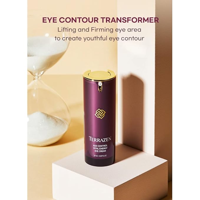 Age Control Vital Energy Eye Cream 0.57 fl. Oz. (17ml), Plant Stem Cell + Real Protein + Hyaluronic Acid + Vitamin infused eye cream, Wrinkle Care Eye cream, K-Beauty-Velvo Beauty