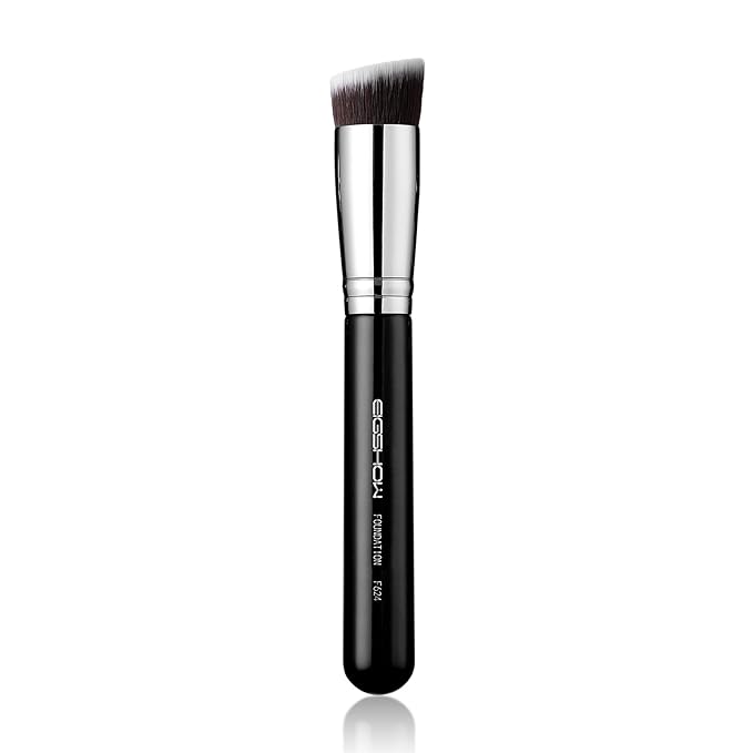 Flat Top Kabuki Foundation Brush, EIGSHOW Premium Makeup Brush for Liquid, Cream, and Powder - Blending, Buffing, Stippling, Flawless Application (F624)-Velvo Beauty