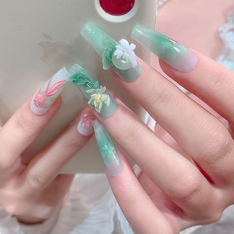 3D Lotus Flower Nail Art Silicone Molds Classic Floral Lotus Leaf Carving Template Resin Mould Nail Tool for Women Girls Manicure DIY Design-Velvo Beauty