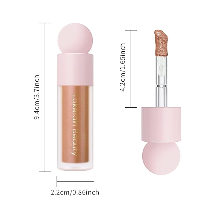 KYDA Liquid Highlighter, High Glossy Face Illuminator, Radiant Glow Liquid Filter, Silky Creamy Face Enhancing Makeup, Buildable Formula-Candlelight-Velvo Beauty