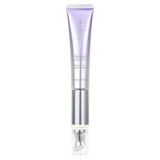 Eye Cream for Wrinkles and Fine Lines Microcurrent Massage Anti-wrinkle Eye Cream Anti Aging 0.5 fl oz-Velvo Beauty