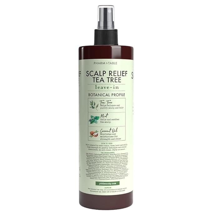 Leave In Conditioner Spray - Tee Trea Scalp Treatment - Anti-Dandruff and Dry & Itchy Scalp treatment, Hydrating & Medicated Formula for Psoriasis and Scalp Care - Detangles & Nourishes Hair.-Velvo Beauty