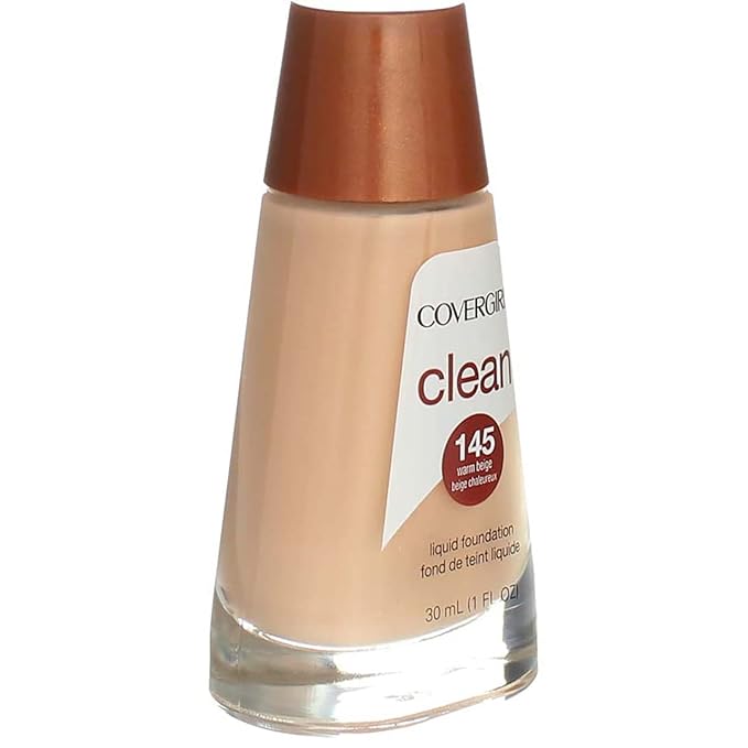 Cover Girl 00417 145wrmbei Warm Beige Clean Liquid Make Up-Velvo Beauty
