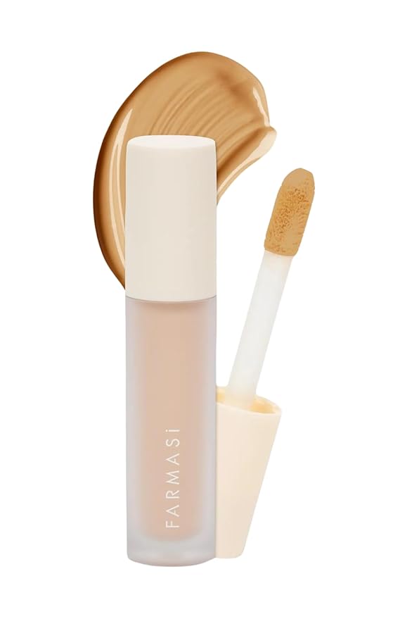 FARMASI Vfx Pro Liquid Concealer Makeup, All-in-one Full Coverage, Highly Pigmented Concealer for All Skin Type, Hide Shadows & Imperfections, Enhance Skin Fullness Foundation Concealer 0,24 Fl Oz W10-Velvo Beauty