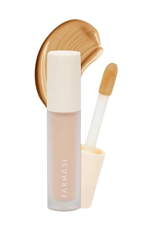 FARMASI Vfx Pro Liquid Concealer Makeup, All-in-one Full Coverage, Highly Pigmented Concealer for All Skin Type, Hide Shadows & Imperfections, Enhance Skin Fullness Foundation Concealer 0,24 Fl Oz W10-Velvo Beauty