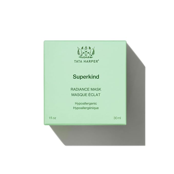 Tata Harper Superkind Radiance Mask, Gentle Glow Mask for Sensitive Skin, Skin Barrier Support, Hypoallergenic Skincare, Fragrance Free, Natural Skincare, Dermatologist Tested, Vegan, 30ml-Velvo Beauty