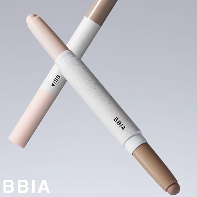 BBIA Last Contour Stick - Dual-Sided Contouring & Highlighting Duo Stick Easy Dual-Ended Natural Contour & Highlight Blendable Buildable Longlasting Korean Face Makeup (01 WARM DETAIL, Pack of 1)-Velvo Beauty