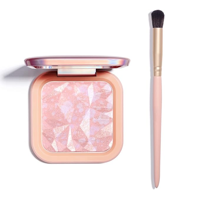ELESSY Highlighter Makeup Palette Long Lasting Face Highlighter Powder Shimmer Highlight Palette Suit All Skin Tones-RAINBOW GLOW-Velvo Beauty
