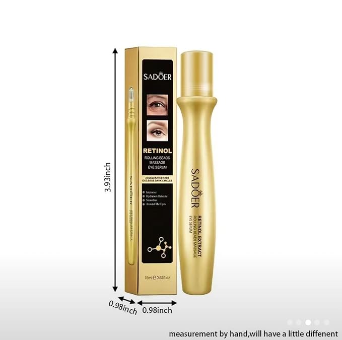 Retinol Eye Serum (Rolling Bead Massage)-Velvo Beauty