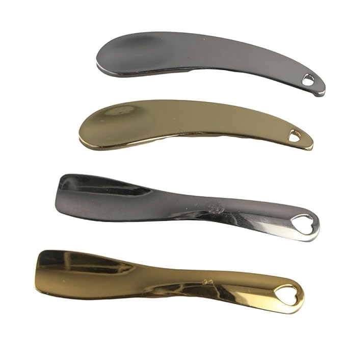 4Pcs Metal Cosmetic Spoon,Reusable Mini Zinc Alloy Facial Cream Cosmetic Spoon Applicator for Beauty Mixing Skincare Cream Lotions Eye Cream-Velvo Beauty