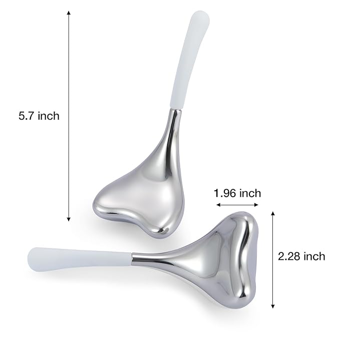 2-in-1 Gua Sha Cryo Sticks, Facial Skin Care Tools for Women Face and Eyes Massage, Unbreakable Stainless Steel Esthetician Supplies, Cooling Spa Ice Globes Roller with Carry Case-Velvo Beauty