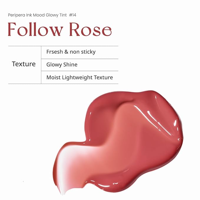 Peripera Ink Mood Glowy Tint (014 FOLLOW ROSE (NEW))-Velvo Beauty