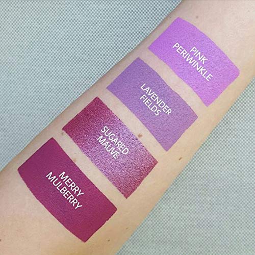 Aromi Sugared Mauve Metallic Liquid Lipstick, Purple Pink Lip Color with Shimmery Finish, Raspberry Mulberry Lipstick, Long-Lasting, Smudge Proof (Sugared Mauve)-Velvo Beauty