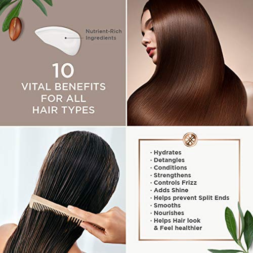 Argan Magic Hair Treatment & Stylizing Spray, 10 in 1, Made in USA, Paraben Free, Cruelty Free - 8 oz (2 Pack)-Velvo Beauty