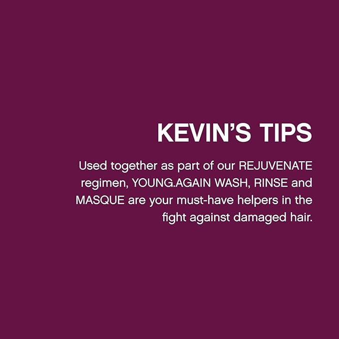 KEVIN.MURPHY YOUNG.AGAIN.WASH - Moisturising Anti-Ageing Shampoo - For Ageing, Damaged & Brittle Hair - Hair Repair - Amino Acids & Lotus Flower Extract - Sulphate & Paraben Free - 250 mL / 8.4 fl oz-Velvo Beauty