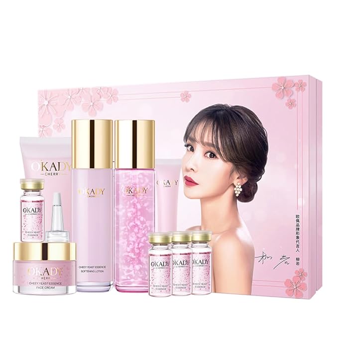 O'KADY Anti Aging Skin 9-piece Care Routine Kit skincare set Gold Polypeptides Lady Glowing Skin-Velvo Beauty