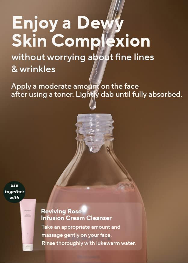 AROMATICA Reviving Rose Infusion Serum 3.38oz / 100ml, Vegan, Rejuvenating Hydration Serum, Vitality Serum for dry skin | with Damask Rose Water and Rose Oil-Velvo Beauty