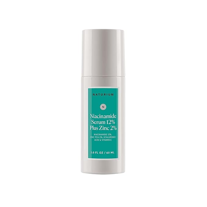 Naturium Niacinamide Face Serum 12% Plus Zinc 2% Jumbo, Anti-Aging, Pore Minimizer & Dark Spot Corrector with Hyaluronic Acid & Vitamin E, Vegan & Cruelty-Free, 2 oz-Velvo Beauty