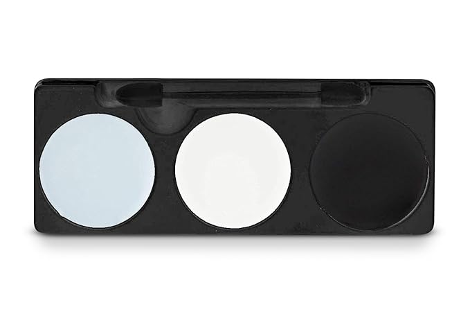 Mehron Makeup Tri-Color Character Makeup Palette | Halloween, Special Effects and Theater Cream Makeup FX Palette | Face Paint Makeup .7 oz (20 g) (Skeleton)-Velvo Beauty
