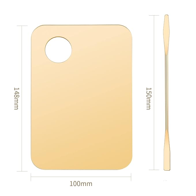 2 Pack Makeup Palette with Spatula,Acrylic Cosmetic Nail-art Artist Mixing Palette for Mixing Foundation Nail Art Eye Shadow Palette-Velvo Beauty