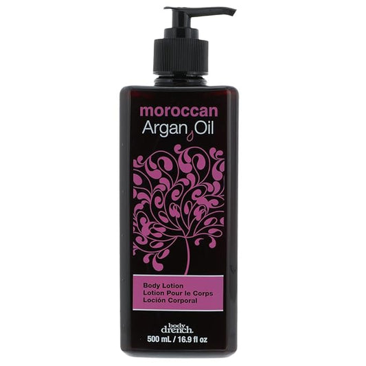 Body Drench Argan Oil Body Lotion – Hydrating & Moisturizing Lotion for Dry Skin with Moroccan Oil, Softens and Smooths Skin, 16.9 fl oz-Velvo Beauty