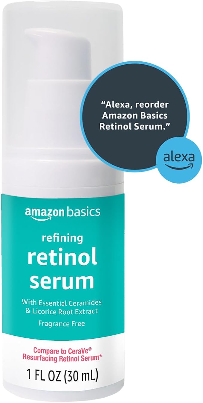 Amazon Basics Retinol Serum for Face, 1 Fluid Ounce, 1-Pack-Velvo Beauty