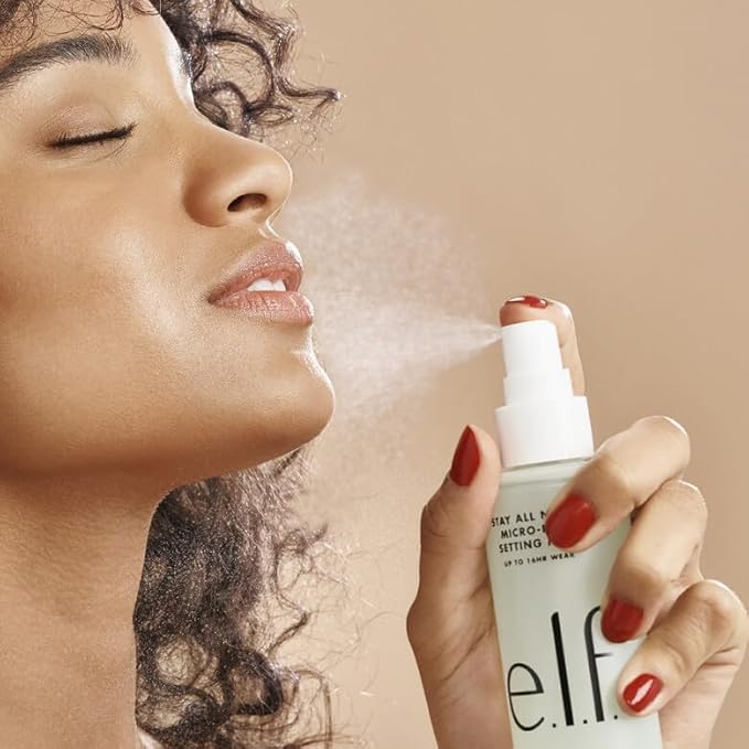 e.l.f. Stay All Night Micro-Fine Setting Mist, Hydrating & Refreshing Makeup Setting Spray For 16HR Wear-time, Vegan & Cruelty-Free, 2.7 Fl Oz-Velvo Beauty