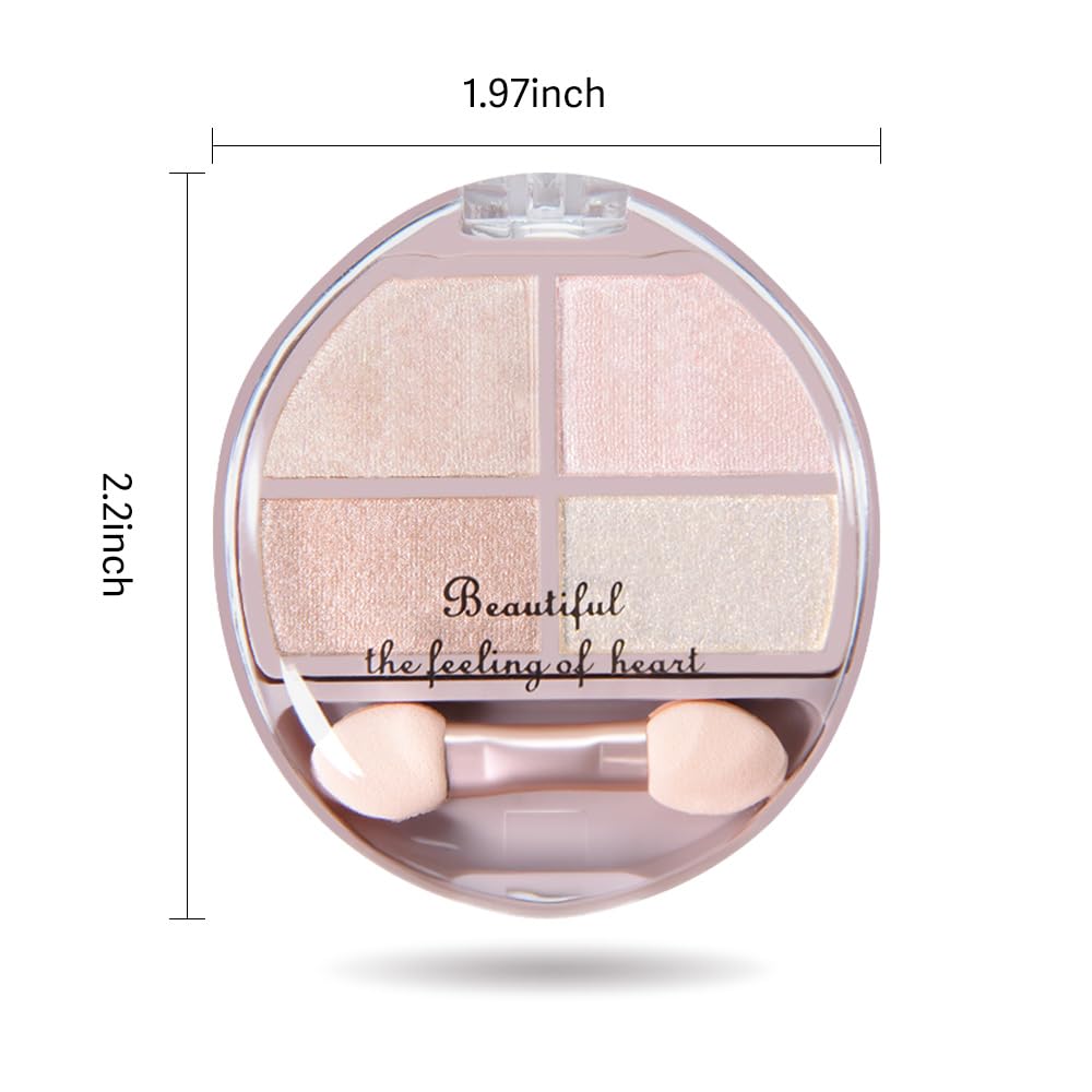 Eyeshadow Makeup Palette with Brush,Nude Gold Natural Neutral Powde Eye Shadow Palette for Older Women,Long Lasting Naturing-Looking,Lightweight,Waterproof,Eye Makeup Kit Travel Size,Vegan-Velvo Beauty