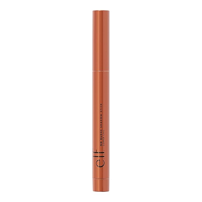 e.l.f. No Budge Shadow Stick, Longwear, Smudge-Proof Eyeshadow, Twist-up Design & Built-in Sharpener, Vegan & Cruelty-Free, Copper Chic-Velvo Beauty