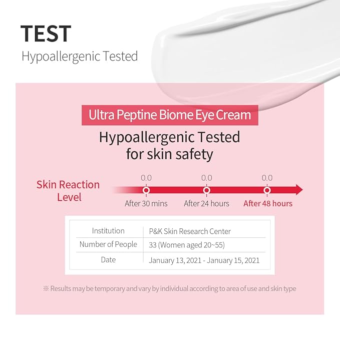 Ultra Peptine Biome Eye Cream 30ml, Wrinkles, Anti Aging, Dark Circles, Peptine Biome 72%, Hydrating Eye Cream-Velvo Beauty