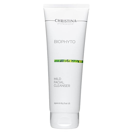 '-CHRISTINA- Biophyto Mild Facial Cleanser with Green Tea and Cucumber Extracts - 250 ml - Soapless Gentle Face Wash and Daily Facial Cleanser for All Skin Types-Velvo Beauty