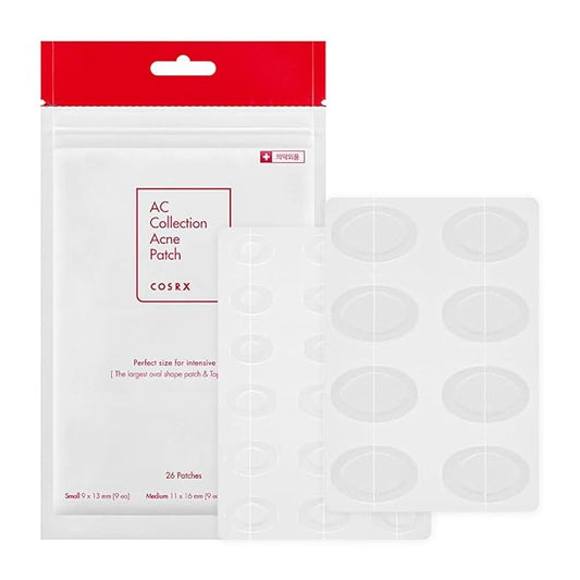 COSRX AC Collection Acne Patch, 26 Patches with Centella Asiatica Extract, Blemishes and Zits Cover, Spot Stickers for Face and Body-Velvo Beauty