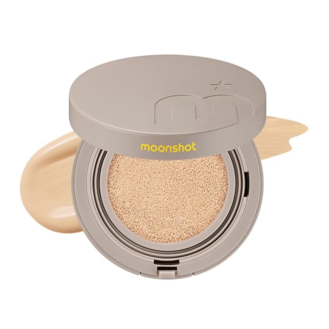 MOONSHOT KOREA Conscious Fit Cushion Foundation Medium Coverage, Long-Lasting & Buildable Foundation For A Smooth, Satin Finish, Vegan & Cruelty-Free,k-beauty (21N Cosmic Vanilla)-Velvo Beauty