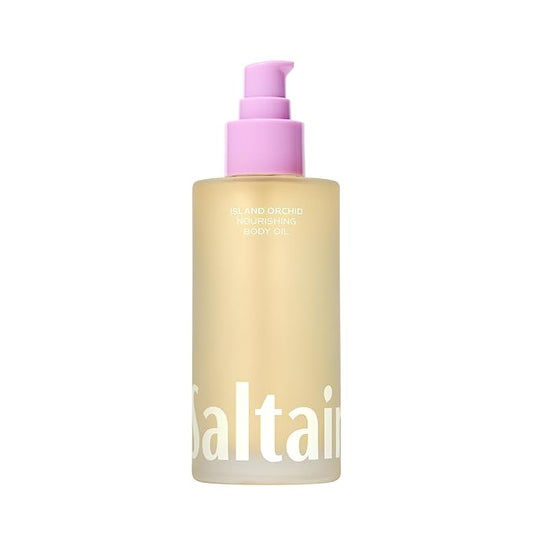 Saltair Body Oil. Luxurious Island Orchid After Shower and Bath Oil Moisturizer for Women. Botanical, Non-Greasy, and Well-Absorbing Lotion for Hydrating Dry Skin. 4oz Pump Bottle-Velvo Beauty