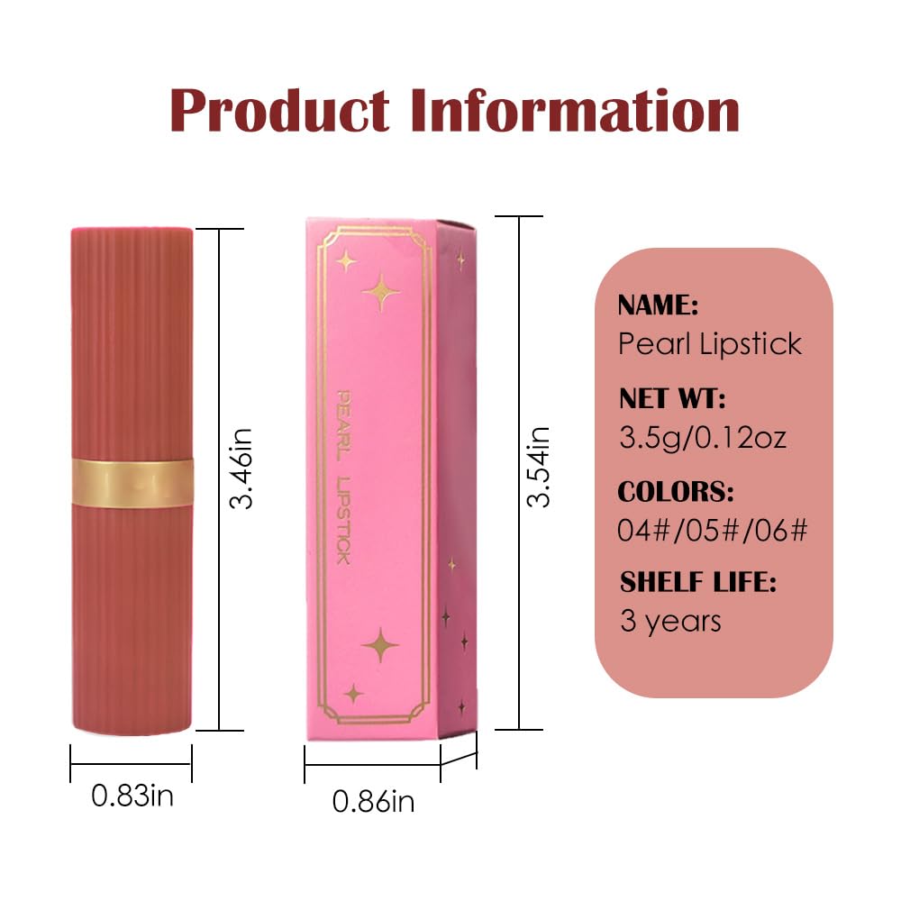 3Pcs Metallic Lipstick for Women,Lightweight Shimmer Frosted Lipstick,Glitter Lip Gloss Stain Long Lasting Waterproof Smudge Proof 24 Hour Full Coverage Lip Makeup,Vegan(04,05,06)-Velvo Beauty